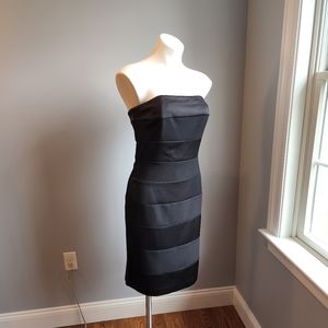 WHBM Black Strapless Dress
